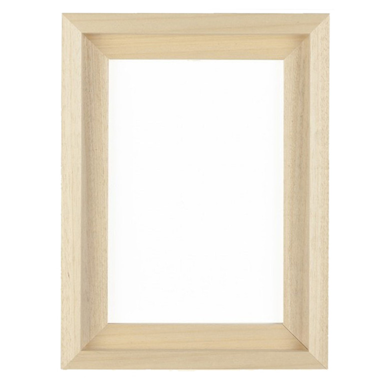 Baklijst Blank Breed 70x90 cm - Vooraanzicht