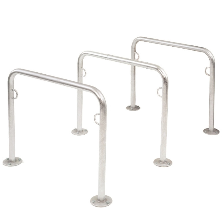 Fietsaanleunbeugel 2 fietsen Trust 100 cm - 3 stuks