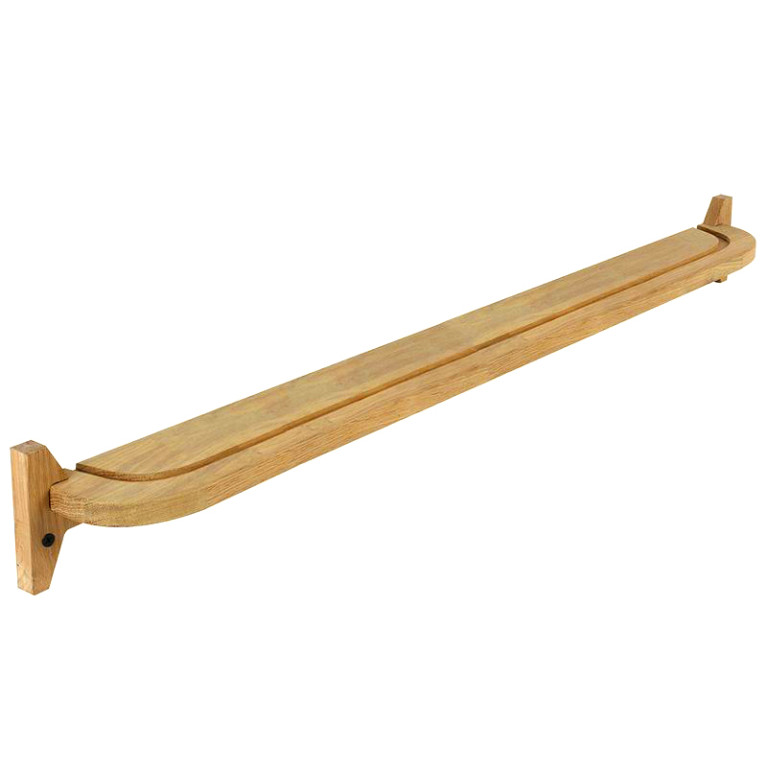 Wandplank Hout Eiken 100 cm Naturel - Schuin