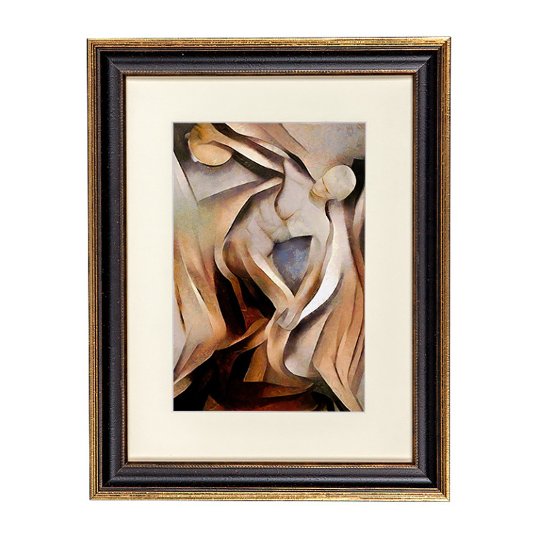 Fotolijst Venice Zwart/Goud 50x65 cm - Art Print en Passe Partout