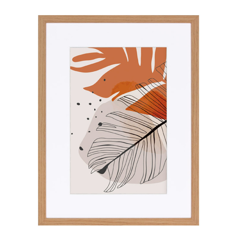Fotolijst Sandefjord Eiken 50x70 cm - Art Print en Passe Partout