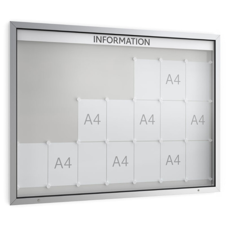 Informatiekast Buiten Draaideur 21x A4 Economy