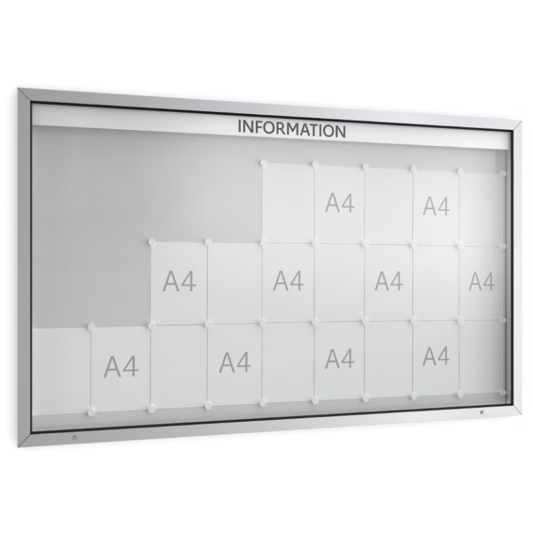Informatiekast Buiten Draaideur 27x A4 Economy