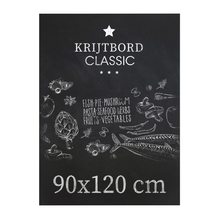 Krijtbord Classic 90x120 cm Horizontaal