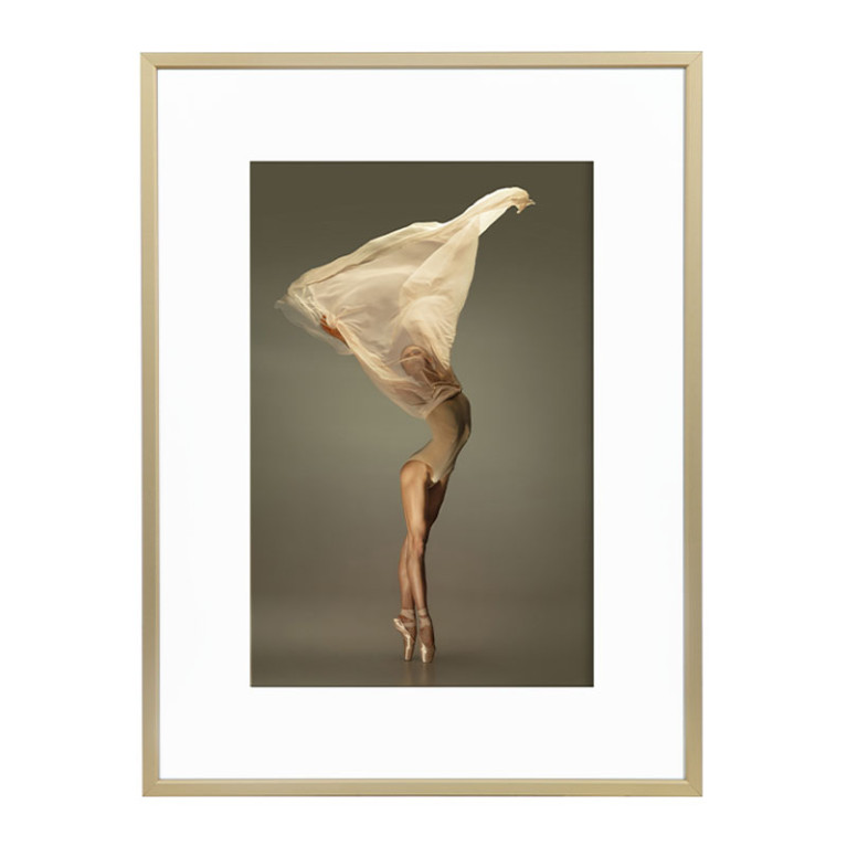 Wissellijst Champagne 30x40 cm - Art Print en Passe Partout