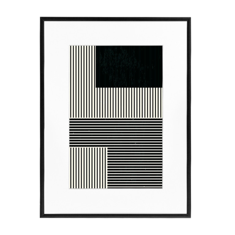 Wissellijst Aluminium Mat Zwart 62x93 cm - Art Print en Passe Partout
