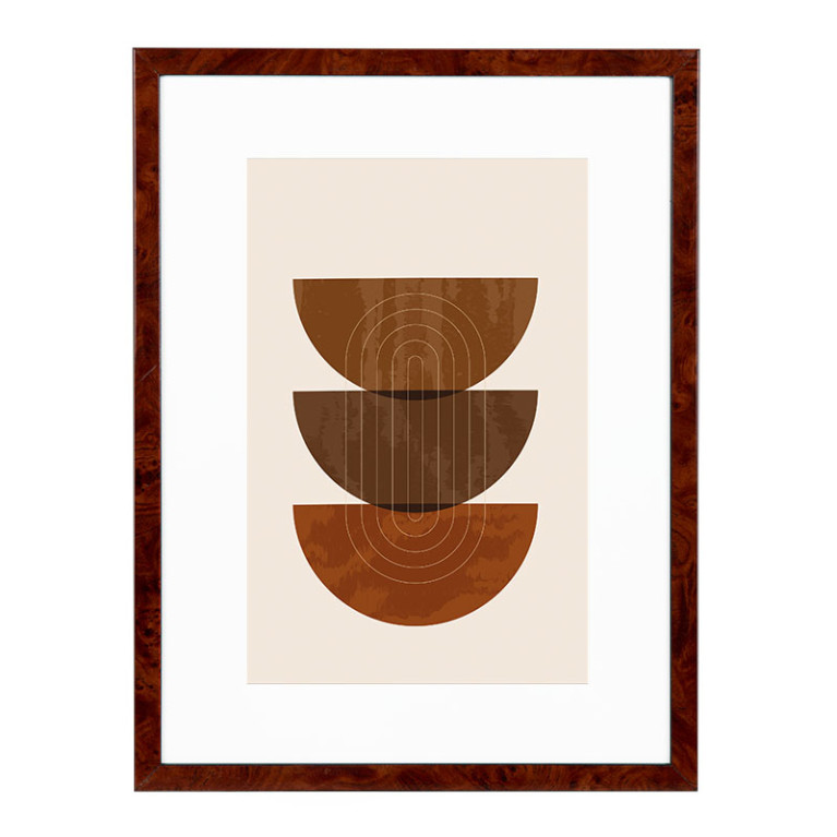 Wissellijst Wortelnoten 13x18 cm - Art Print en Passe Partout