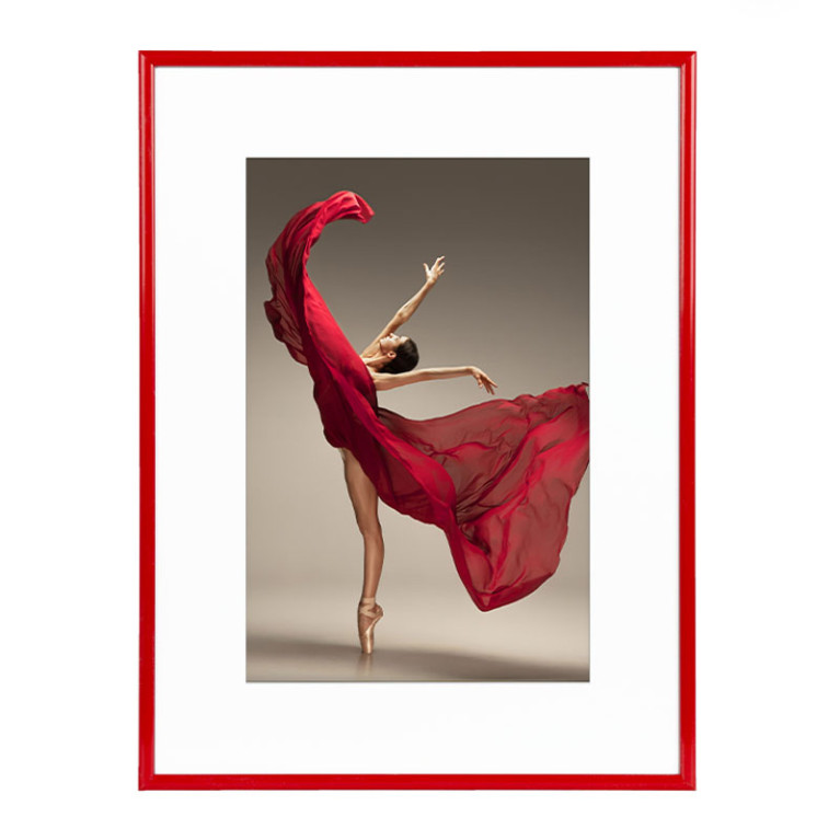 Wissellijst Rood 18x24 cm - Art Print en Passe Partout