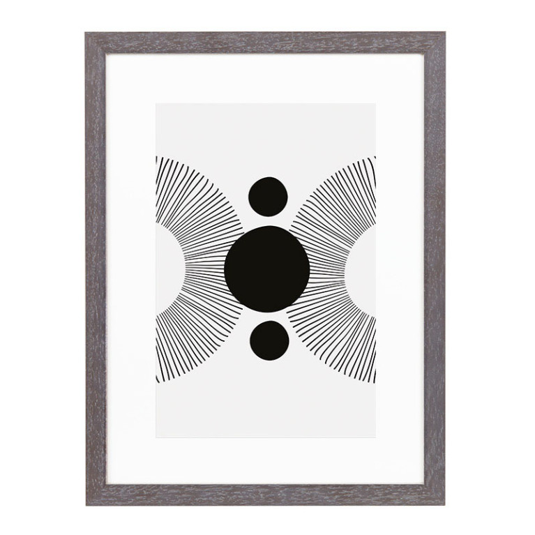 Wissellijst Vergrijsd Breed A4 - Art Print en Passe Partout