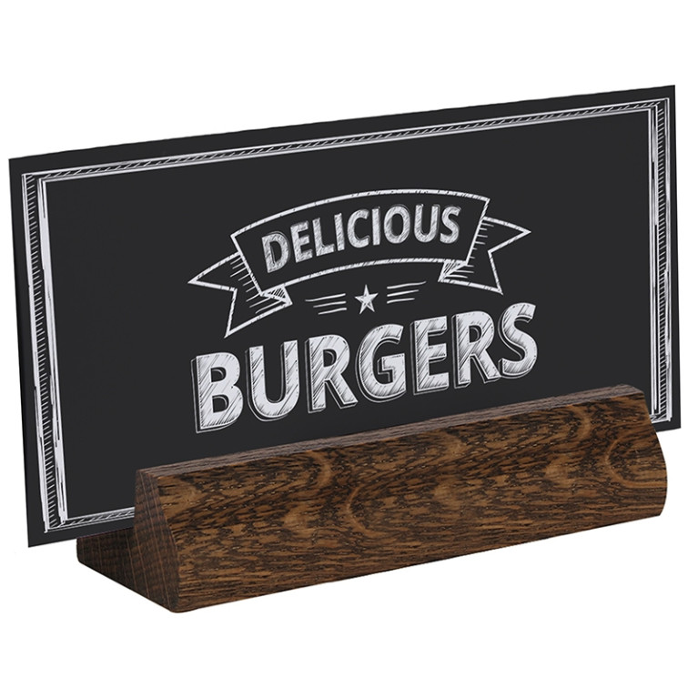 Menukaarthouder Donker Eiken 148x33 mm