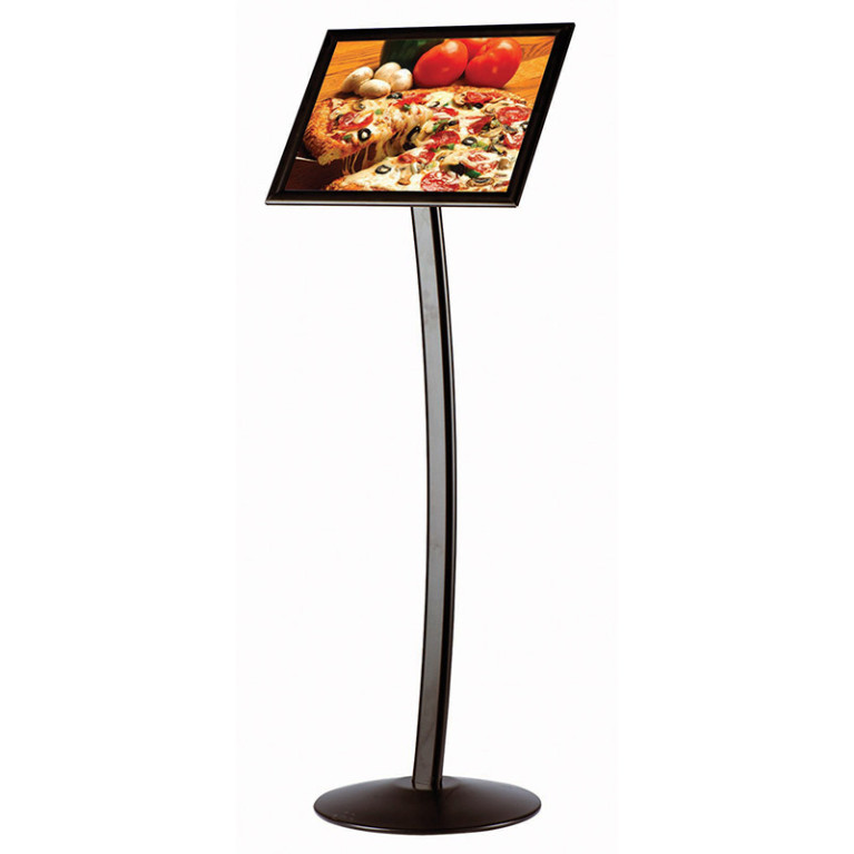 Menubord Triton Curved A3 Zwart - portrait & landscape