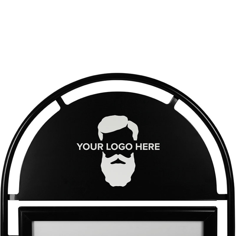 Bedrukt Topbord Round Tube A1 - Black