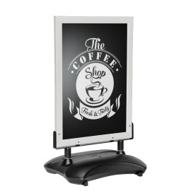 Stoepbord ChalkPro Wit 80x105 cm sfeer
