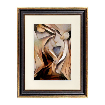 Fotolijst Venice Zwart/Goud 70x100 cm - Art Print en Passe Partout