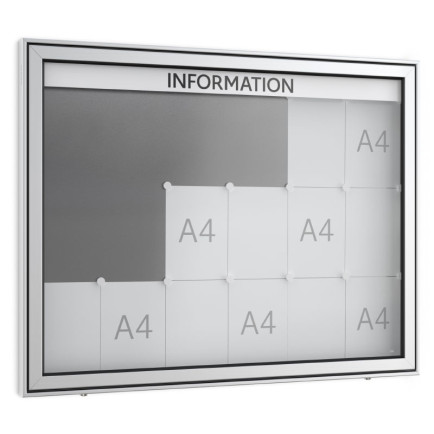 Informatiekast Buiten Draaideur 18x A4 Premium