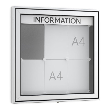 Informatiekast Buiten Draaideur 6x A4 Premium
