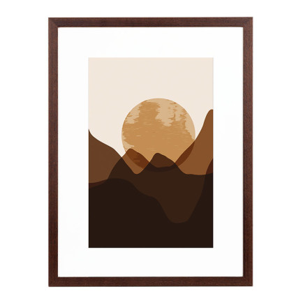 Wissellijst Teak 40x50 cm - Art Print en Passe Partout