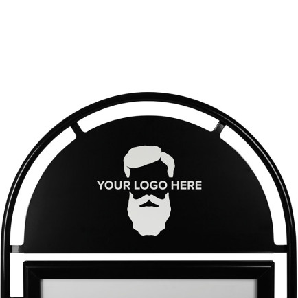 Bedrukt Topbord Round Tube B2 - Black