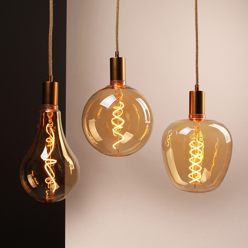 Vintlux Filament LED Lamp Kyodai Loft Globe XXL Gold Dimbaar